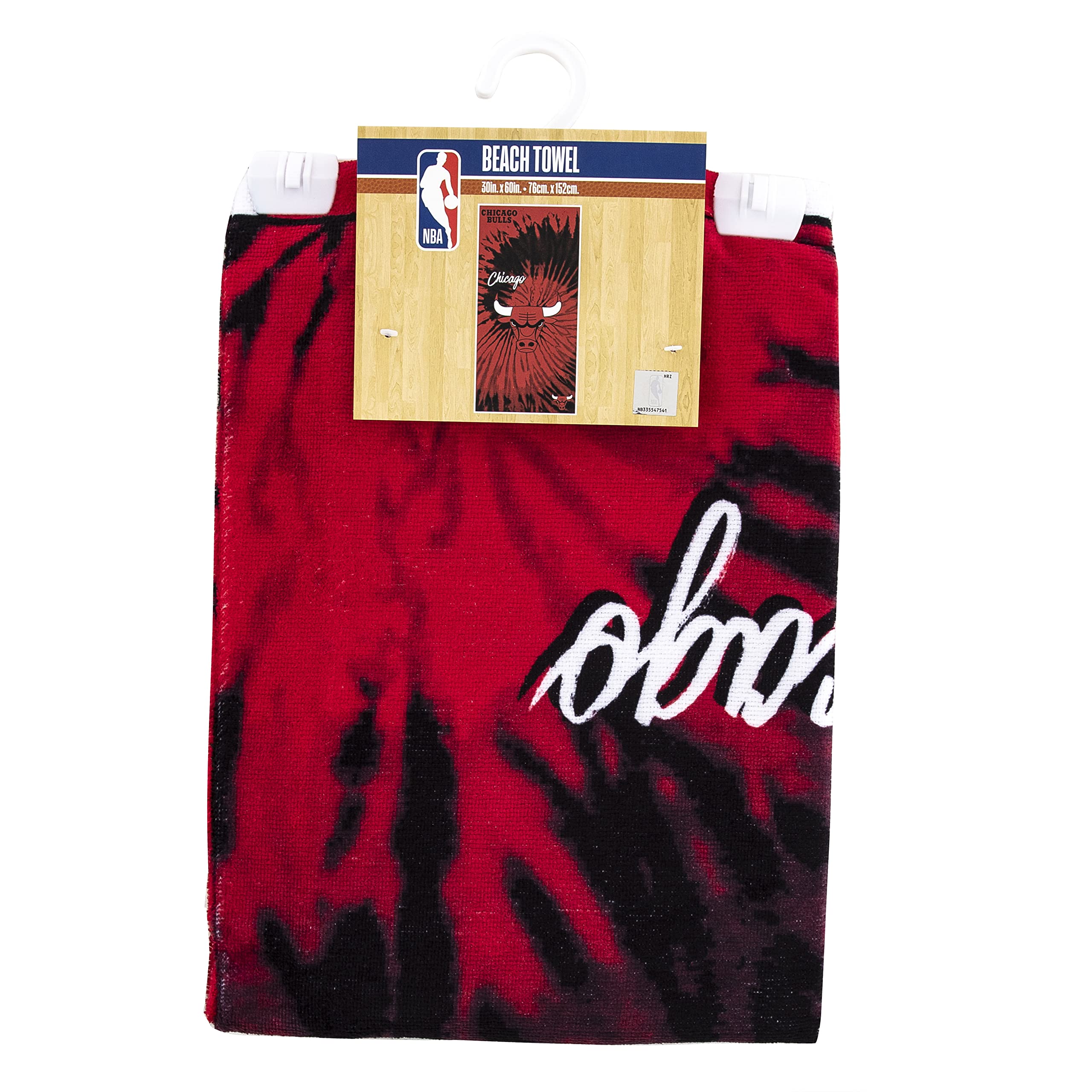 Northwest NBA Chicago Bulls Unisex - ręcznik plażowy dla dorosłych, 76 cm x 152 cm, psychodeliczny