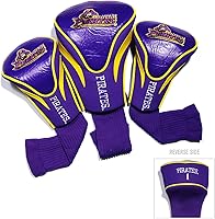 Vista 9 de Team Golf NCAA Numerado 1, 3 y X, se adapta a conductores de gran tamaño, utilidad, clubes de rescate y calles, forro de terciopelo para protección