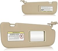 Vista 1 de Parasol lateral derecho del pasajero para Hyundai Elantra 2011 2012 2013 2014 2015, repuesto para 852203X000TX Beige, sin luz