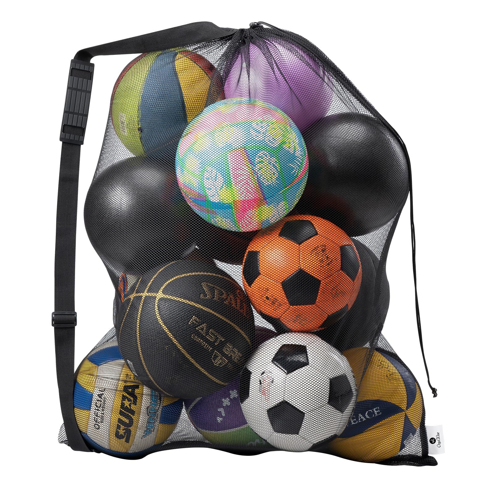 DoGeek Ballnetz für 10-15 Bälle,Netz für Schlafsack,Bälle für Bällebad,Leibchen Fussball Kinder Erwachsene,Yogaball,Ballsack