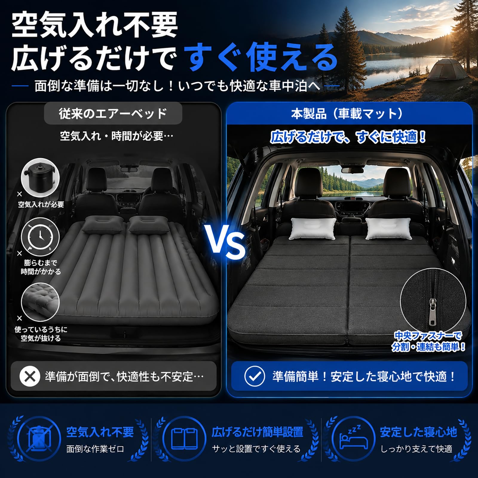 Amazon.co.jp: 車中泊マット トヨタ RAV4 60系 25年12月～現行 に適合