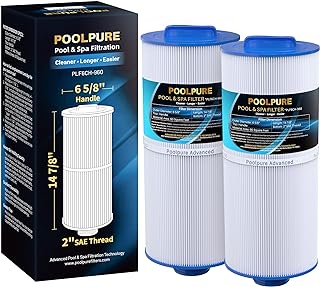 POOLPURE Spa Filter Replaces Unicel 6CH-960, Pleatco Pjw60TL-F2S, Filbur FC-2800, Jacuzzi J300, J400, 6540-476, 2 Pack