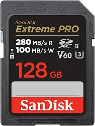 SanDisk 128GB Extreme PRO SDXC card, SD Card, V60 Memory …