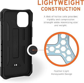 URBAN ARMOR GEAR UAG iPhone 12 Mini 5G - (5.4 inch) Rugged Lightweight Slim Shockproof Pathfinder Protective Cover, Black