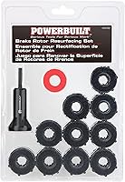 Vista 5 de Powerbuilt Kit de Rejuvenecimiento de Rotor de Freno, Limpieza, Pulido, Elimina el óxido y la Mugre, Accesorio de Taladro 13 Piezas 940382