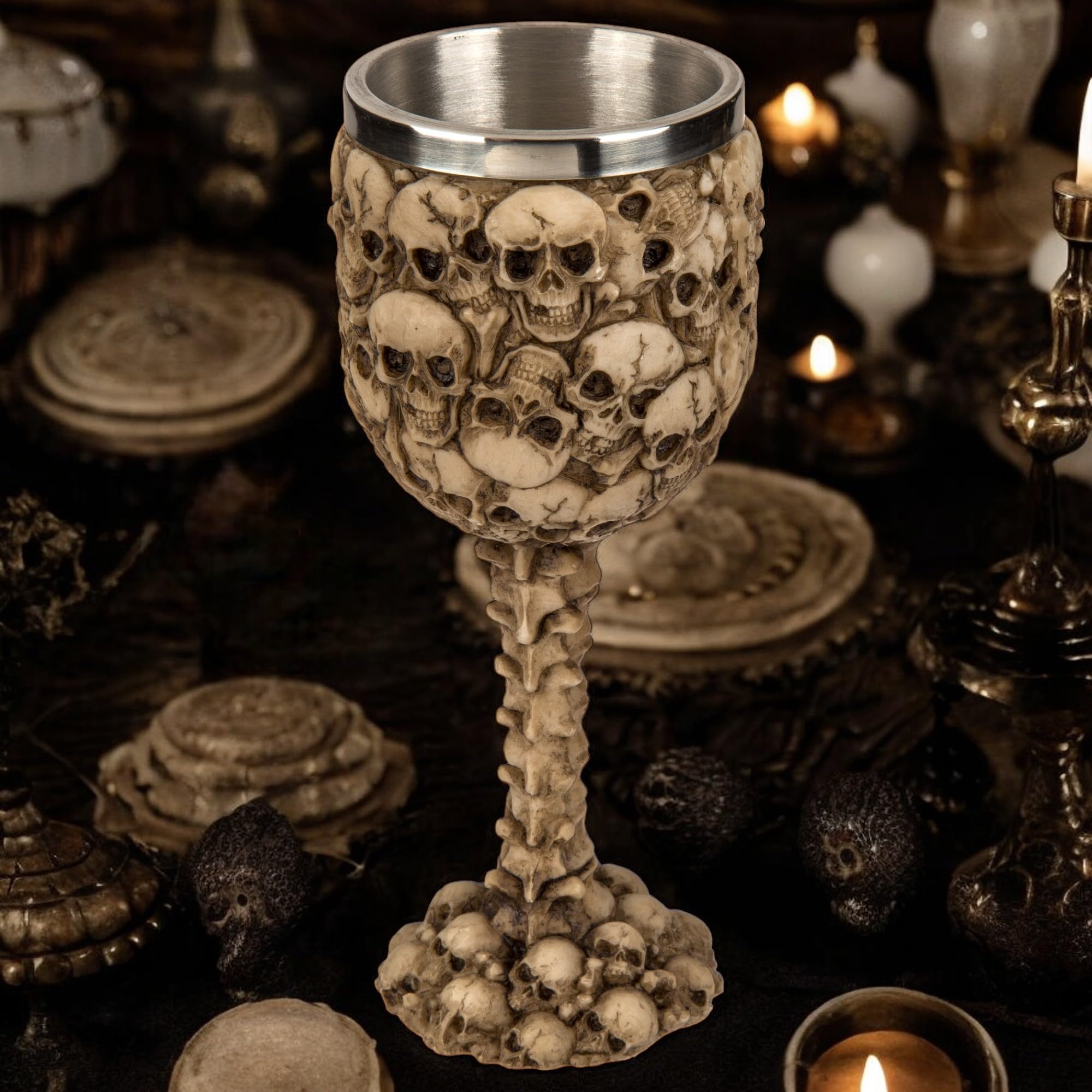 MIJOMA 3D Skull Wine Glass Mug - Skull Cup Made Of