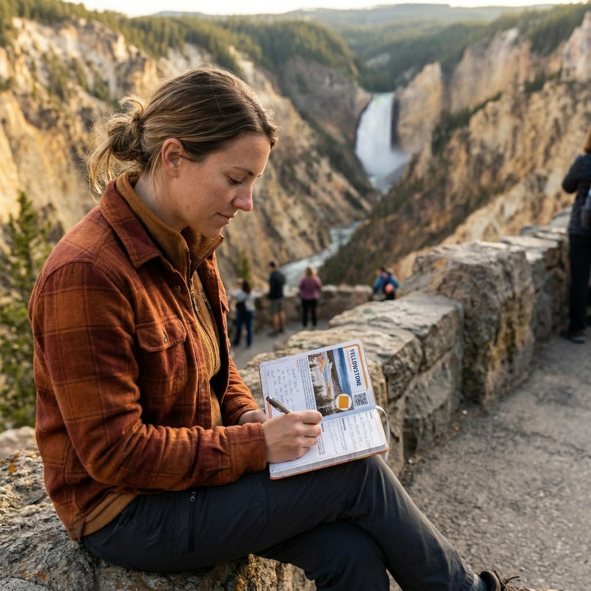 Diario de aventuras del parque nacional, con calcomanías para rastrear visitas, lista de verificación del parque y rastreador, regalo para los amantes de los parques