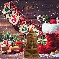 Vista 7 de Bubble Candle Mould, Buddha Design Silicone Candle Mold Mould Decorating Silicone Molds for Candle Wax Resin Gypsum Crafts Making