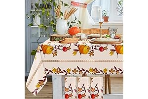 3-Pack Thanksgiving Plastic Tablecloths for the Perfect Holiday Gathering