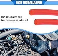 Vista 7 de Manguera de ventilación de combustible, 0.2 x 157 pulgadas, 0.197 in x 13.1 ft, tubo universal para cuatrimotos, motocross, Go Kart, poliuretano