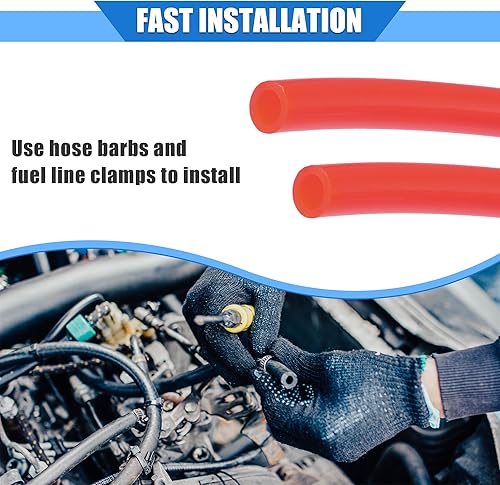 Miniatura 7 de 2 mangueras de ventilación de combustible, 0.2 x 79 pulgadas, tubo universal de manguera de gasolina de 0.2 x 79 pulgadas, tubo universal para