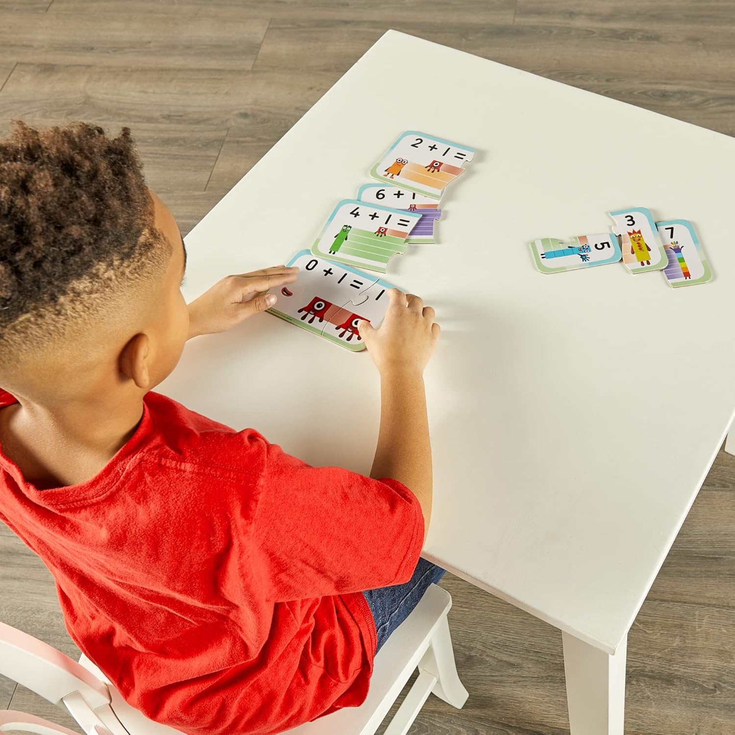 Learning Resources Numberblocks Adding & Subtracting Puzzle Set, Ages 3+, 20 Self-Correcting Maths Puzzles, Based on TV Series