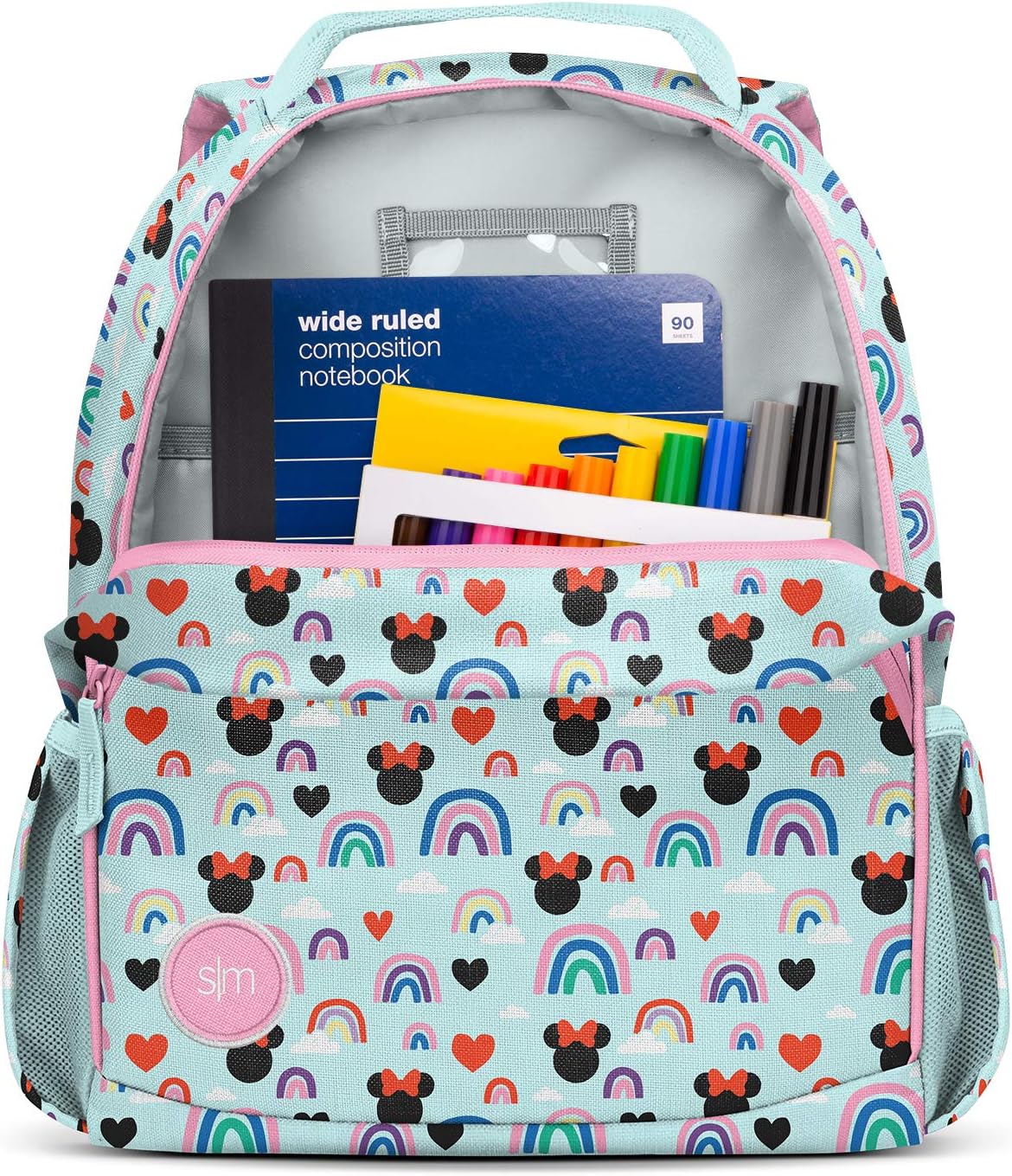 Simple Modern Disney Backpack for Girls Kids Toddler School Boys, 12 Liter Fletcher, -Disney: Minnie Mouse Rainbow : Clothing, Shoes & Jewelry