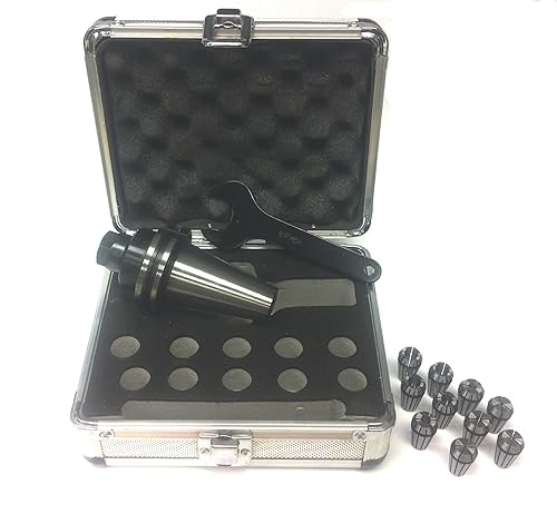 Miniatura 51 de HHIP 3901-5108 BT-40 ER-32 Juego de pinzas y mandril de 10 piezas, ER-32, longitud de calibre de 2.75 pulgadas