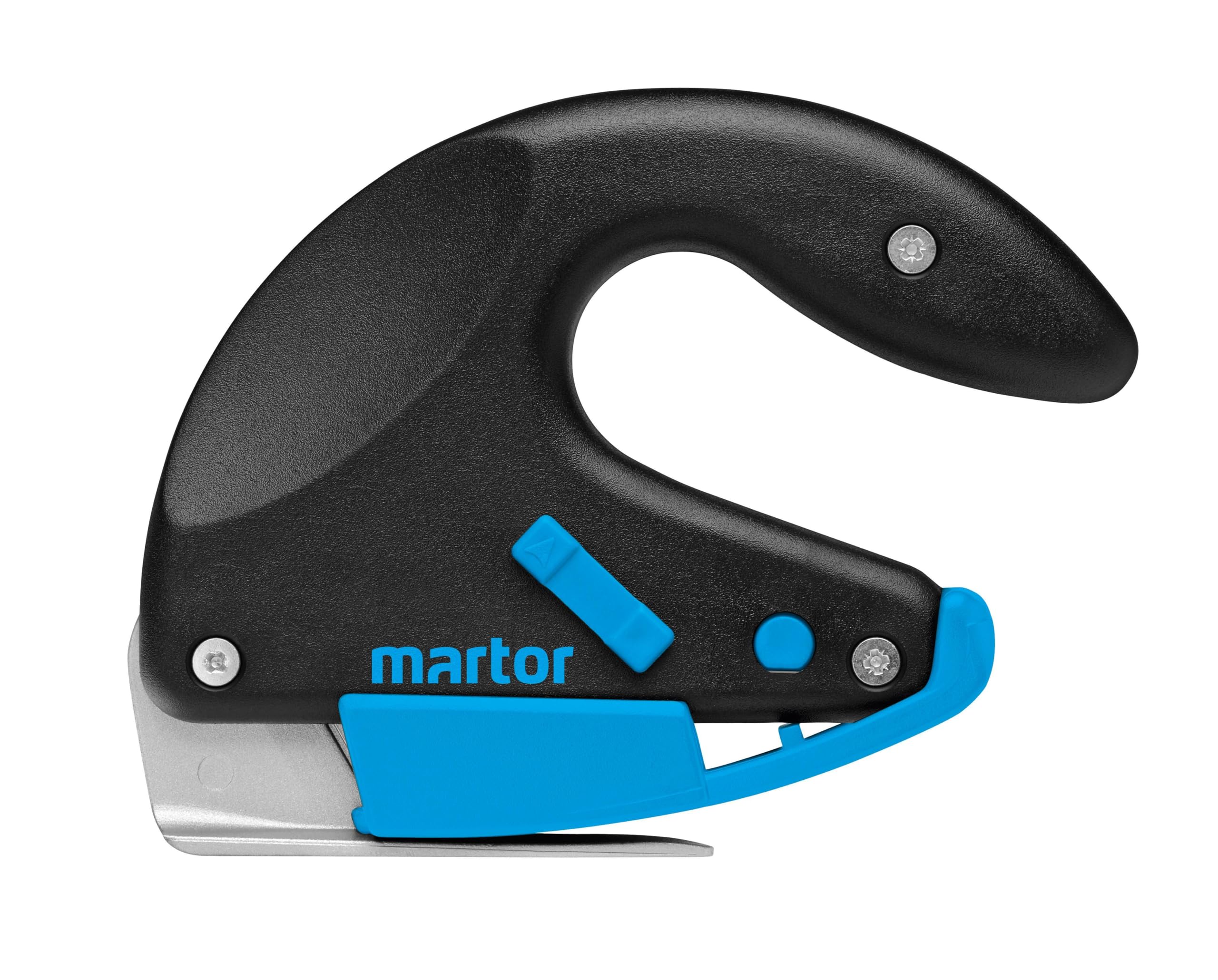 MARTOR SECUMAX OPTICUT Sicherheitsmesser mit Industrieklinge, Schaumstoffmesser, Folienmesser mit teflonisiertem Gleitfuß, Schnitttiefe max. 8 mm