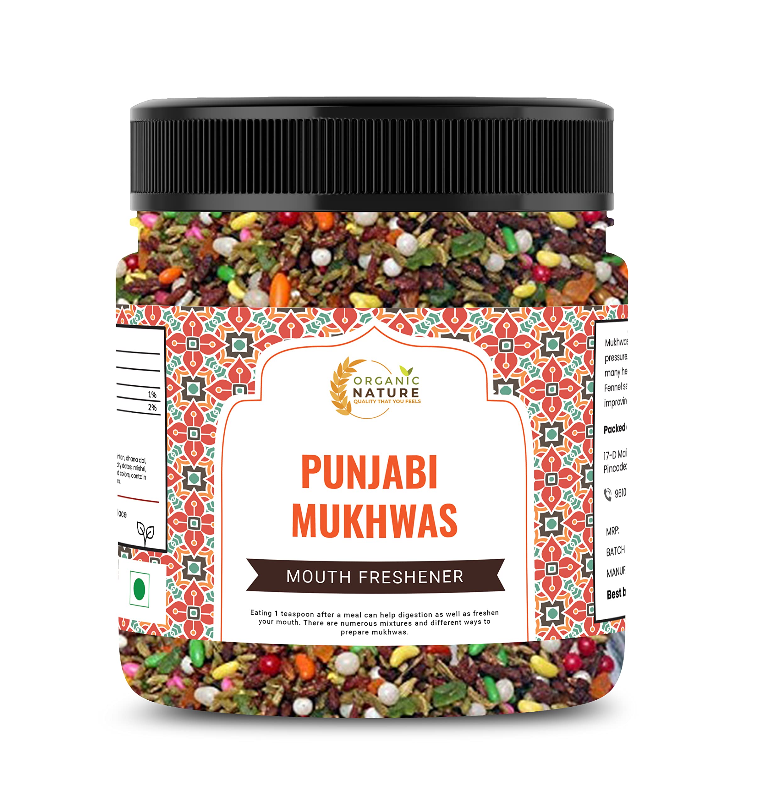 Organic Nature Punjabi Mukhwas Saunf/Fennel Seeds (Jar Pack) (300 Grams (Pack of 1 of 300 Grams)) (B09985MG12) Amazon Price History, Amazon Price Tracker
