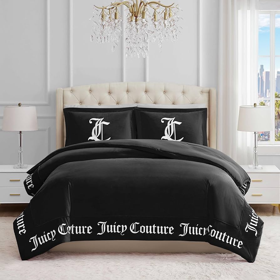 Amazon.com: Juicy Couture - Comforter Set - Gothic Design Bedding Amazon.com: Juicy Couture - Comforter Set - Gothic Design Bedding
