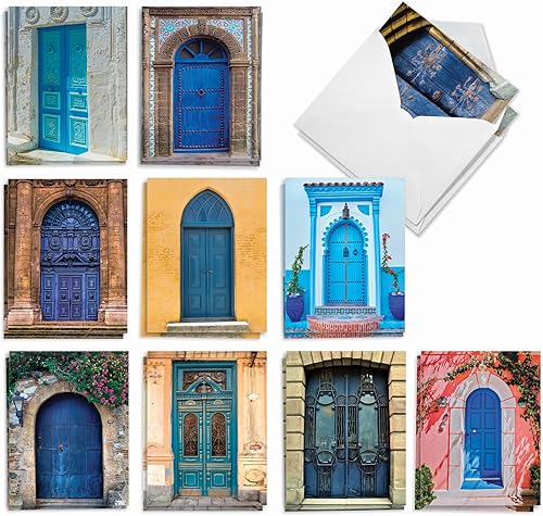 Miniatura 22 de The Best Card Company 20 Assorted Blank Notes Bulk Box Set 4 x 5.12 Inch with Envelopes (10 Designs, 2 Each) Bold Bouquets AM10345OCB-B2x10