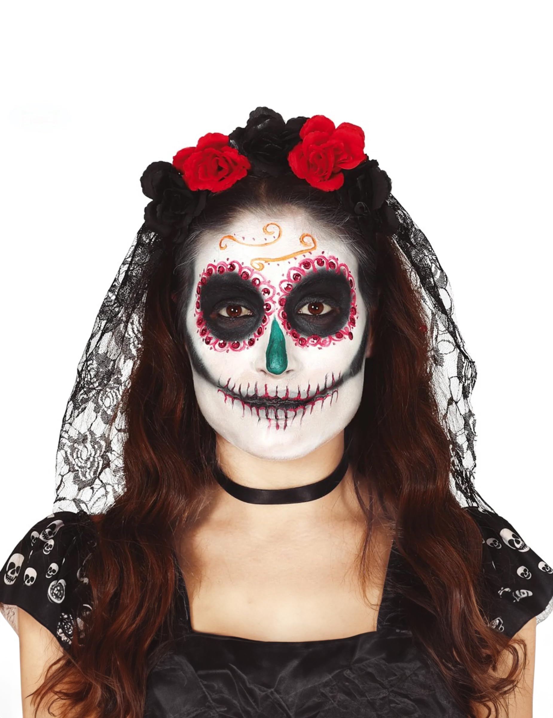 PopSocket Teschio Messicano Floreale: PopGrip Intercambiabile Per Dia De Muertos E Halloween - 3