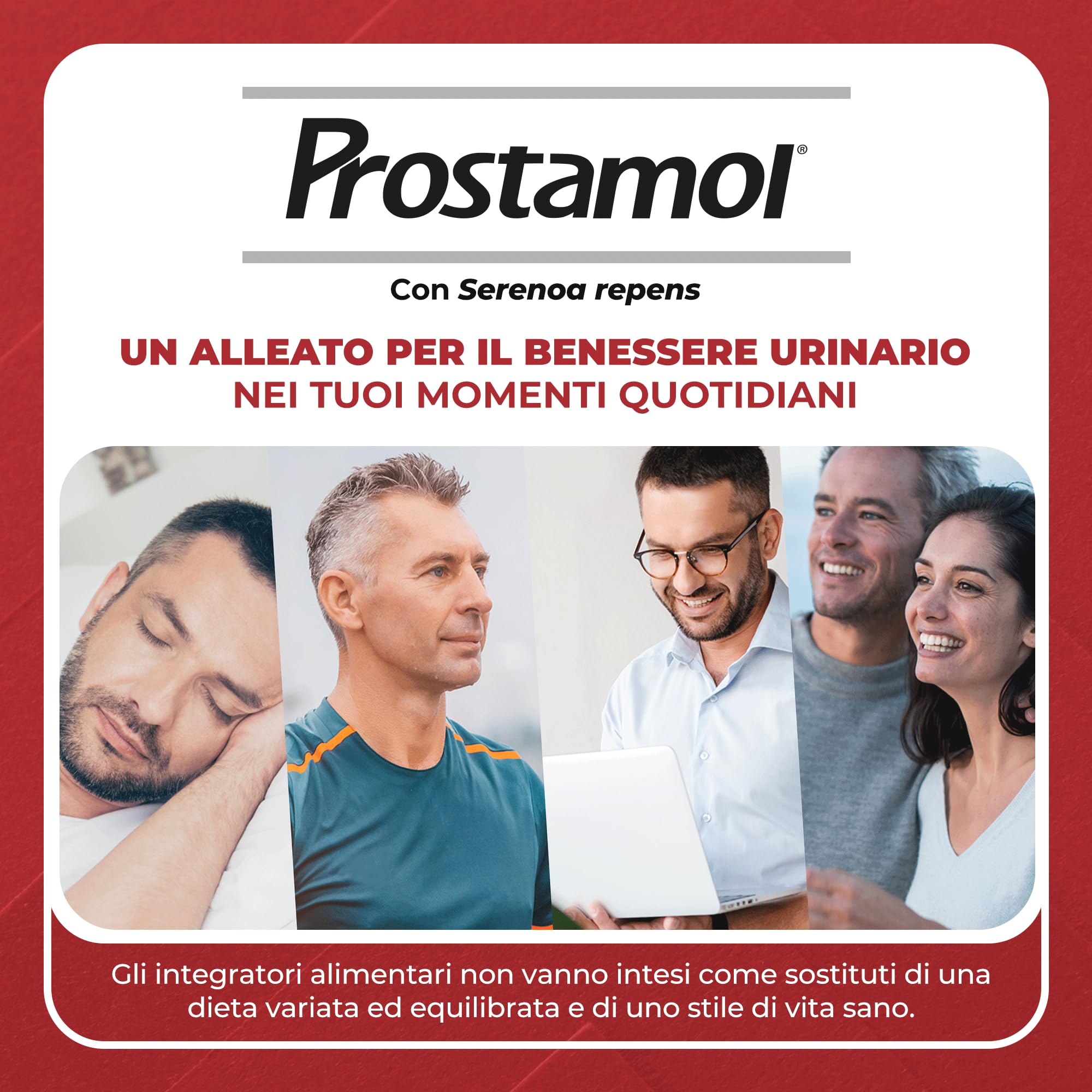 Prostamol 90 Capsule Molli - Integratore Alimentare a base di Serenoa repens (320 mg) per la Funzionalità della Prostata e delle Vie Urinarie. Senza Glutine.