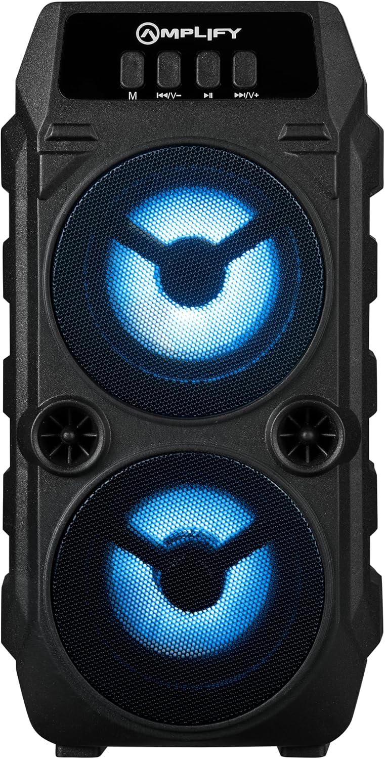 Amplify Elixir Series Dual Bluetooth Speaker, front view