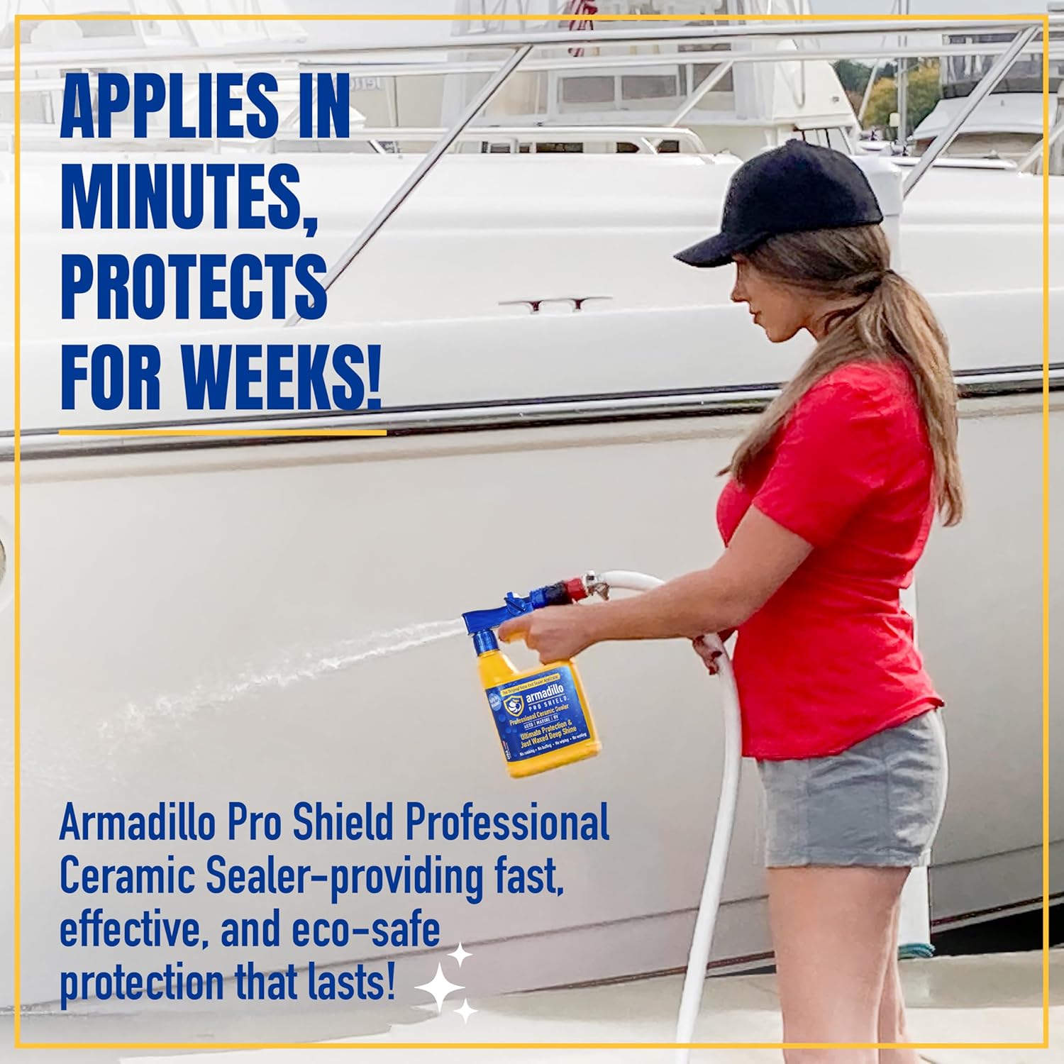 Ceramic Sealer Bundle – 32oz Hose-End Sprayer & 64oz Refill – Professional-Grade Hydrophobic Ceramic Coating for Cars, Boats & RVs – Ultimate Gloss & UV Shielding