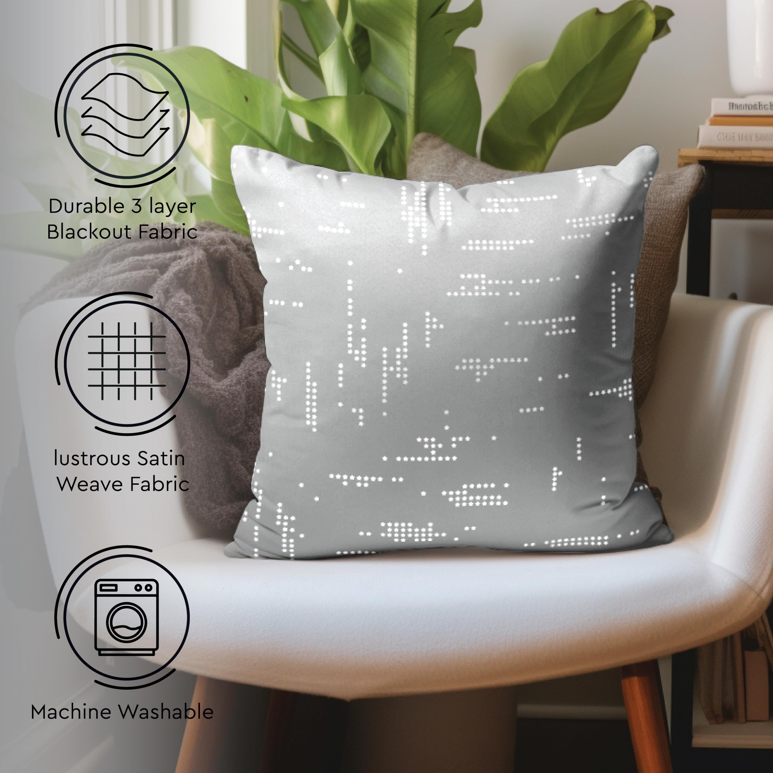 Encasa XO Cushion Covers (50x50 cm - Image 3