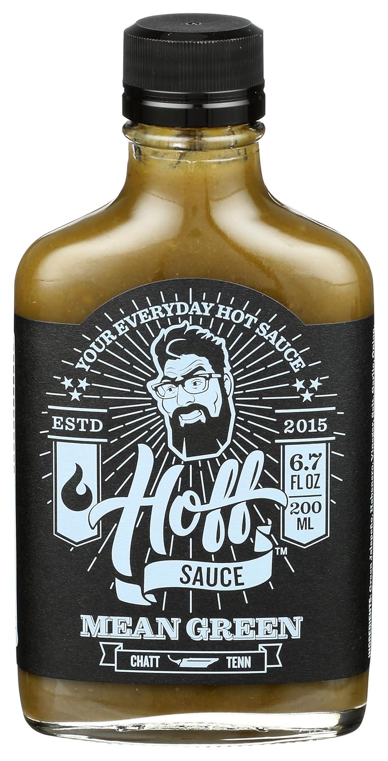 Hoff & Pepper, Hot Sauce Mean Green, 6.7 Fl Oz