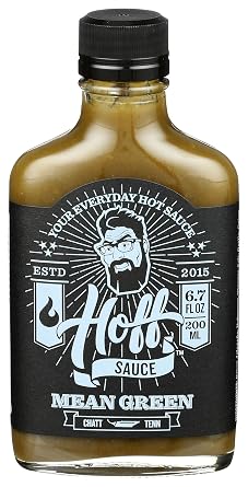 Hoff & Pepper, Hot Sauce Mean Green, 6.7 Fl Oz