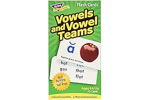 Vowels & Vowel Teams Flash Cards by Trend Enterprises