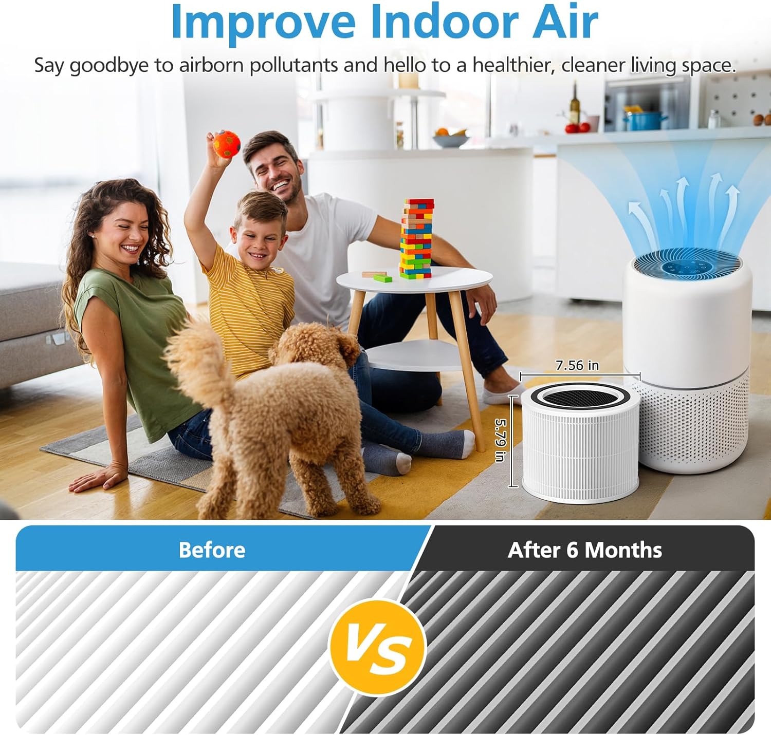 2 Pack Core 300 Replacement Filter for LEVOIT Core 300 Core 300-P Core 300S-P Air Purifier, Core 300-RF - Image 3