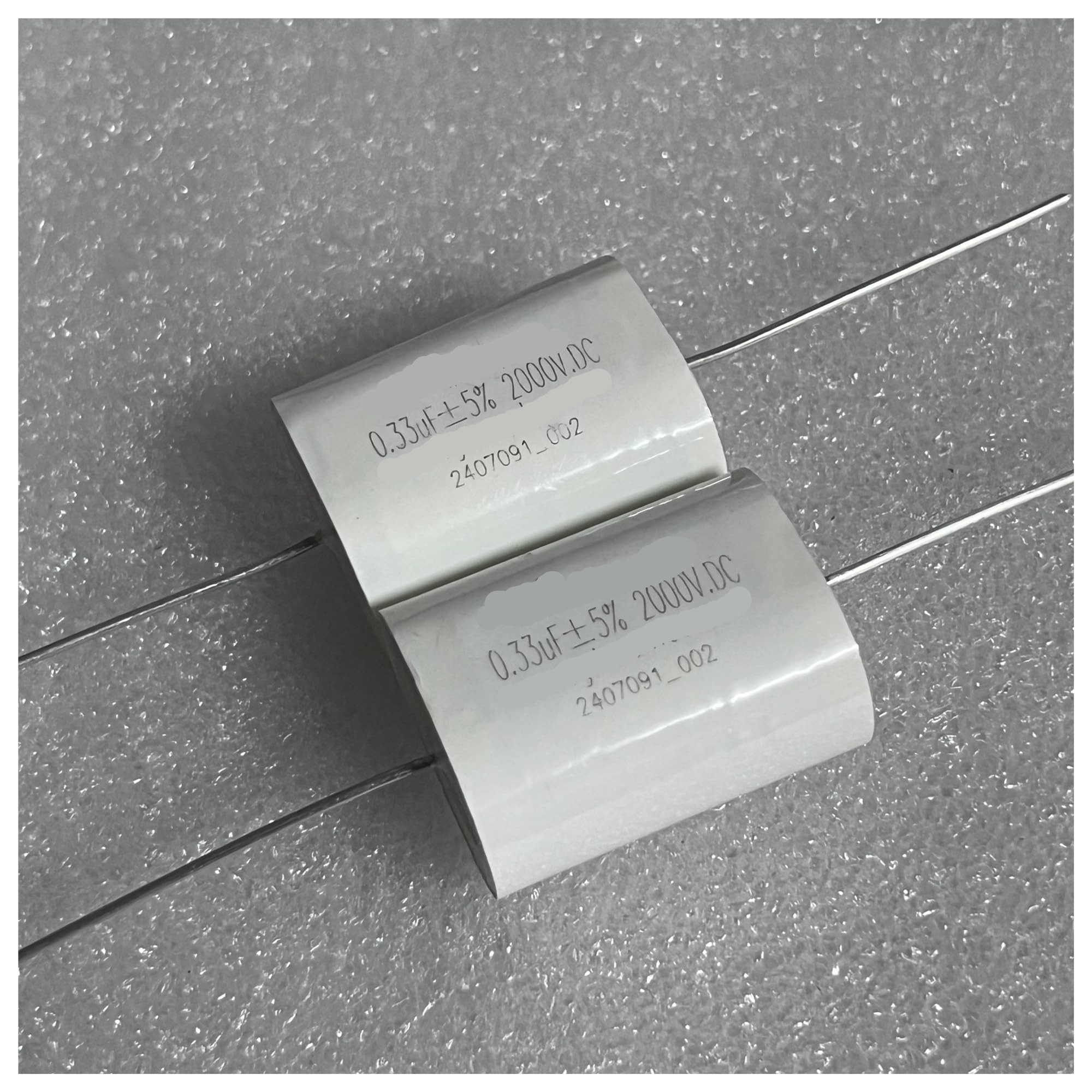 LEOTNNDQ 1pcs MLC-SB Series 0.33UF 2000V DC Copper Foot Protection Film Capacitors