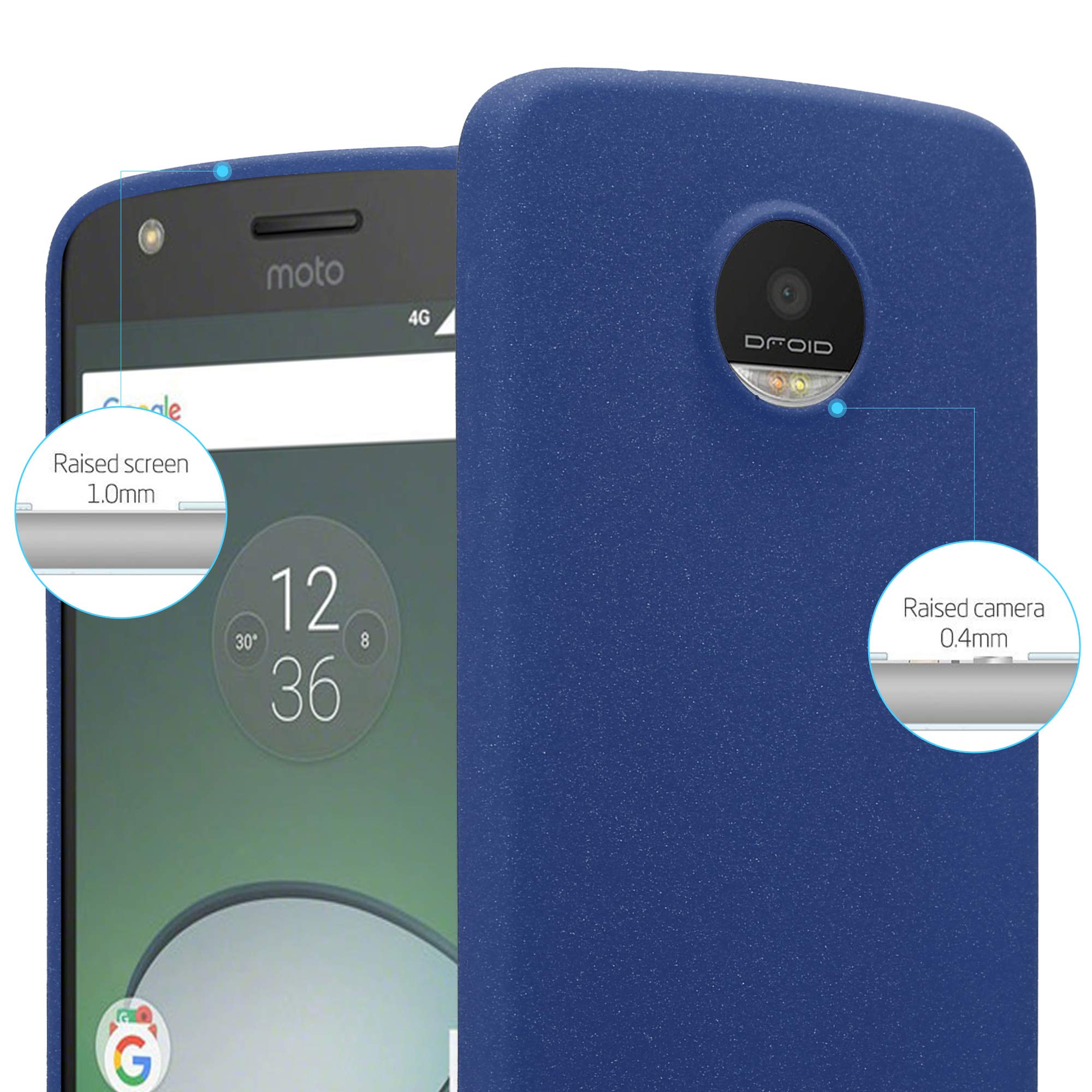 Cadorabo TPU-Hülle Für Motorola Moto X Play – Schlank, Kratzfest, Schwarz