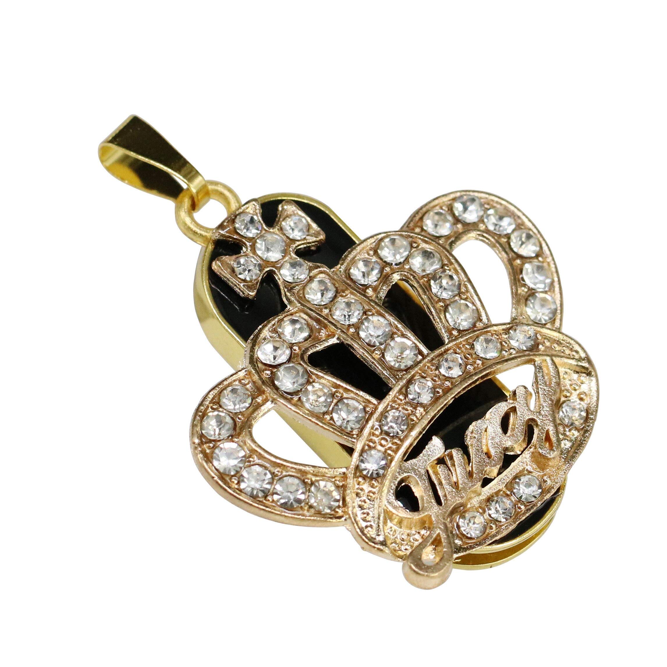 128GB Emperor's Hat Model USB Flash Drives Memory Stick Thumb Drive USB Stick USB Drive U Disk (Gold)