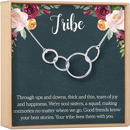 Dear Ava Necklace Gift For Women and Girls - Adjustable Modern Jewelry Pendant Love Gifting Idea for Her with Heartfelt Card - Long Distance Gifts