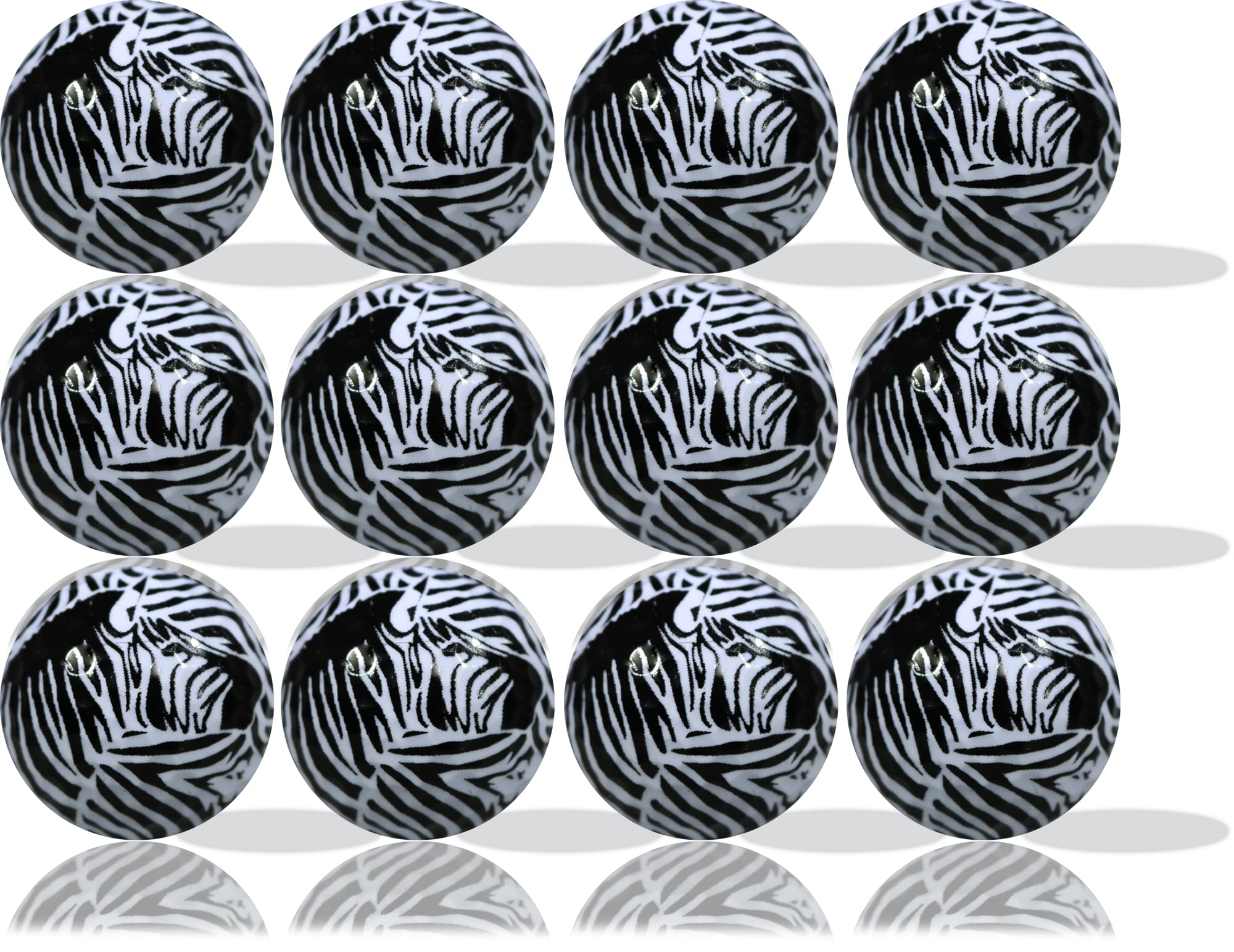 Zebra Face Golf Balls 12-Pack