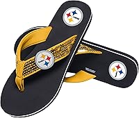 Vista 24 de FOCO Womens NFL Team Logo Sequin Strap Sandals Flip Flops