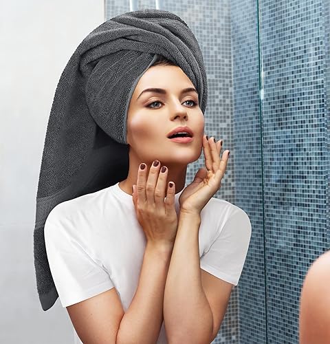 Miniatura 4 de Utopia Towels - Juego de toallas 2 toallas de baño 2 toallas de manos y 4 toallas para la cara toallas de algodón hilado en anillo de 600 GSM