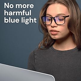 Gaoye Milky Blue Light Glasses for Computer & Gaming - Anti UV Ray Lenses, Scratch-Resistant & Comfort Fit