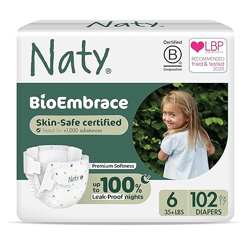 Miniatura 13 de Naty BioEmbrace - Pañales para bebé recién nacido, certificado seguro para la piel sensible, protección contra fugas de hasta el 100 %, suavidad de