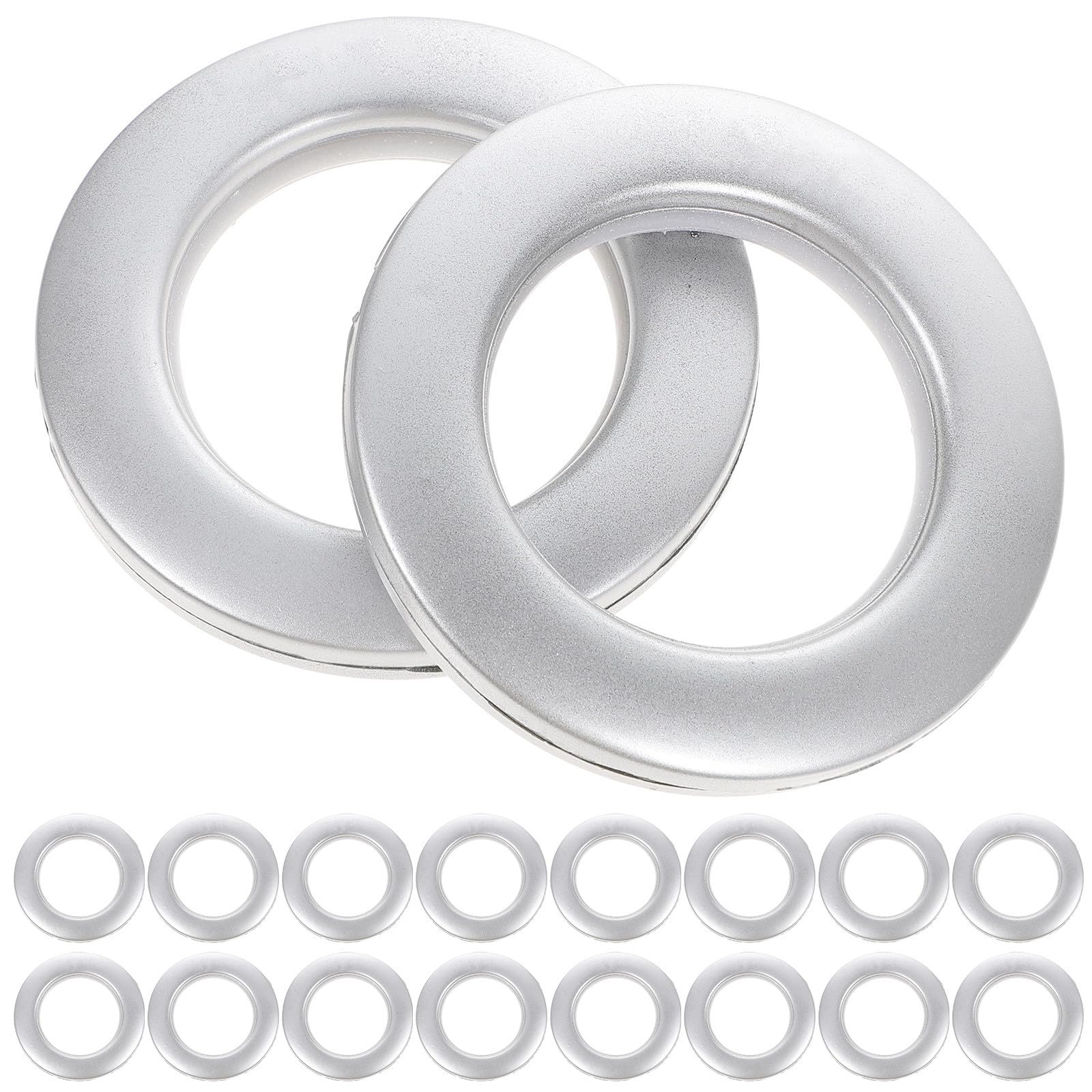 ibasenice 75 Anneaux Coulissants en Plastique Réutilisables pour Rideaux Œillets Silencieux Protégeant la Tringle, pour Décorer Les Draperies et Tissus