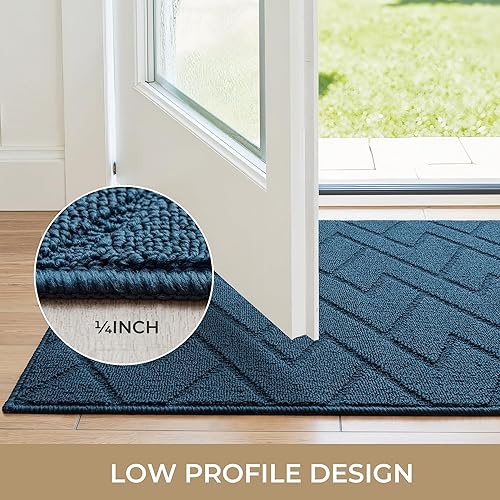 Miniatura 205 de GRANNY SAYS Felpudo para interiores, 32 x 48 pulgadas, antideslizante, tapete grande para puerta, tapete de bienvenida para exteriores, lavable