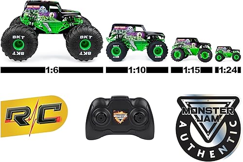 Miniatura 9 de Monster Jam, Camión monstruo con control remoto oficial El Toro Loco, escala 124, 2.4 GHz, para edades de 4 años en adelante