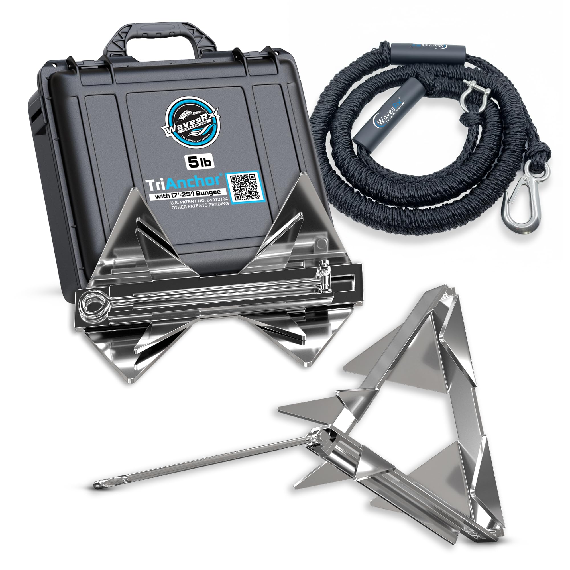 Ancrage pliable en acier inoxydable avec fixation instantanée pour jet-ski - 7