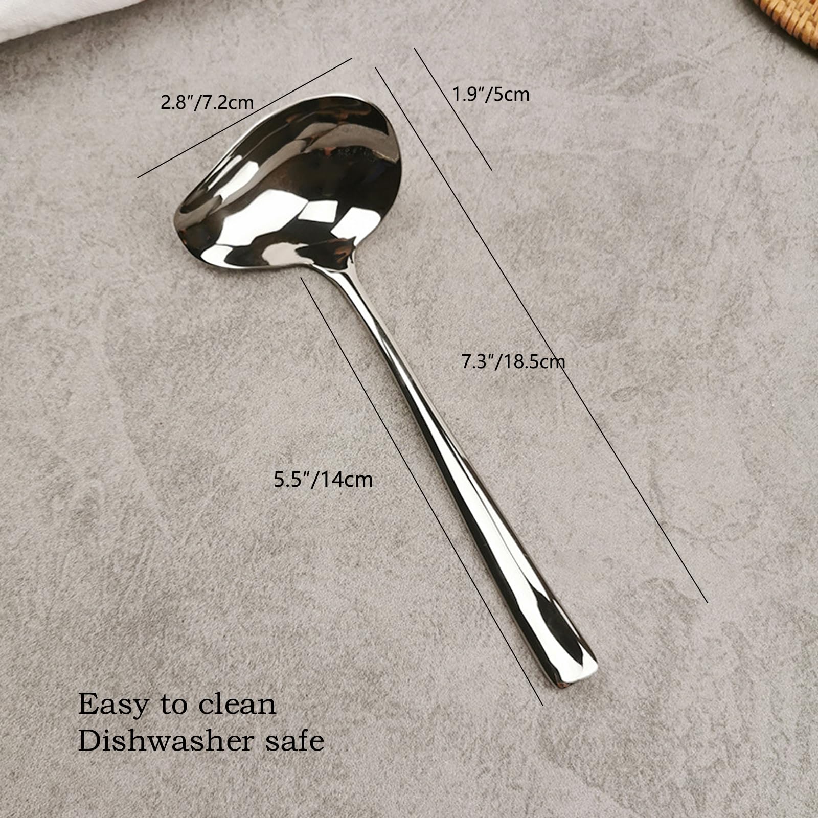 Stainless Steel Ladles - Gravy & Sauce Serving -2