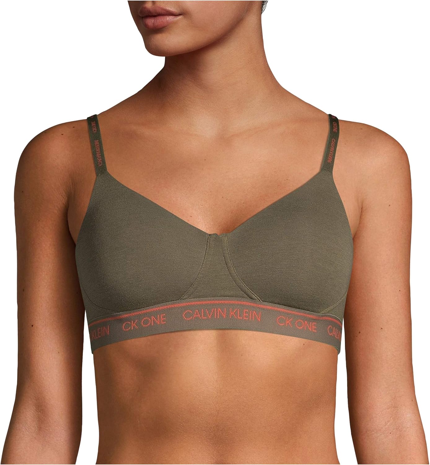 Calvin Klein Women's Pure Ribbed Lightly Lined Bralette