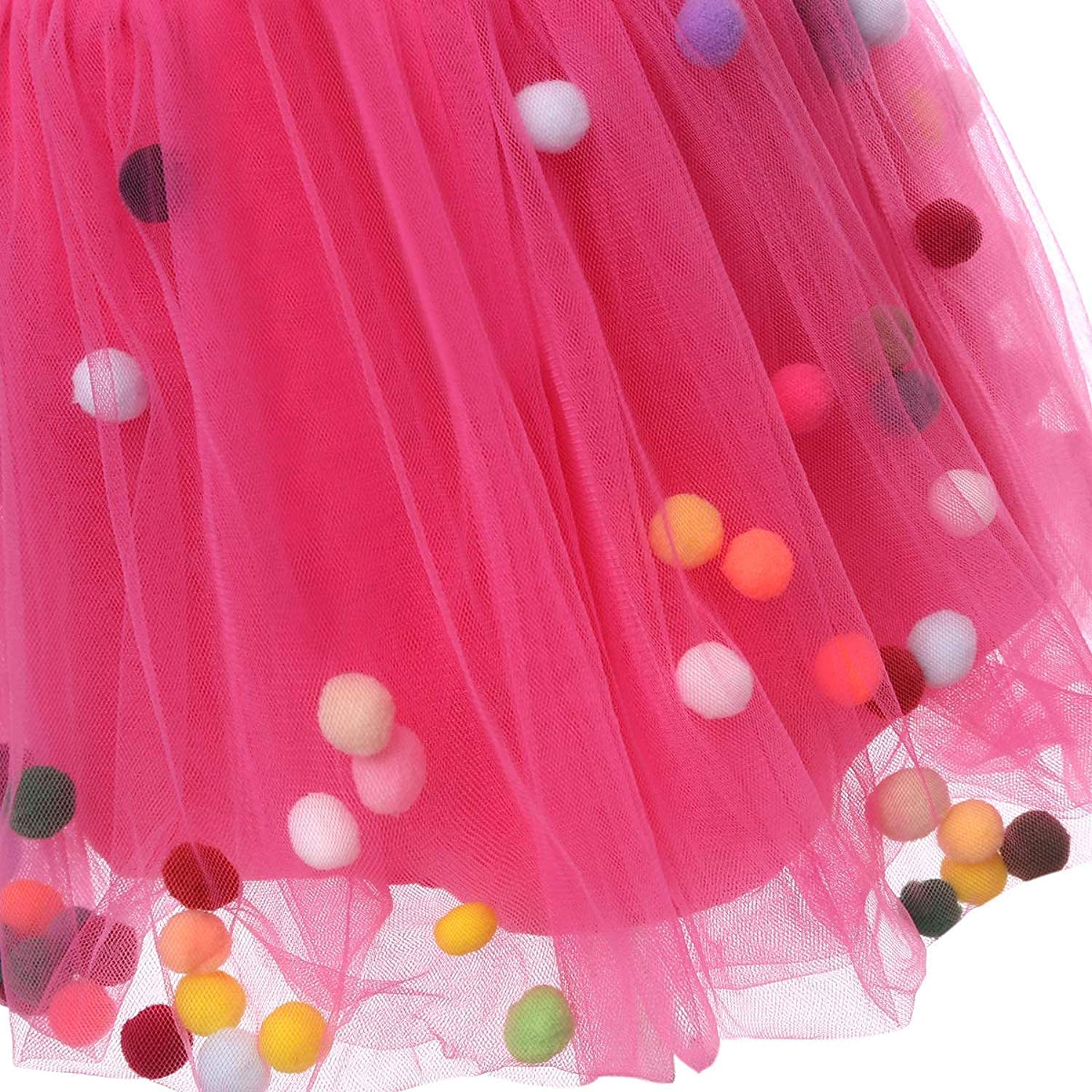 PINK WINGS Girl's Knee Length Tutu Skirt (SKIRT012_Pink_5 Years-6 Years) 3