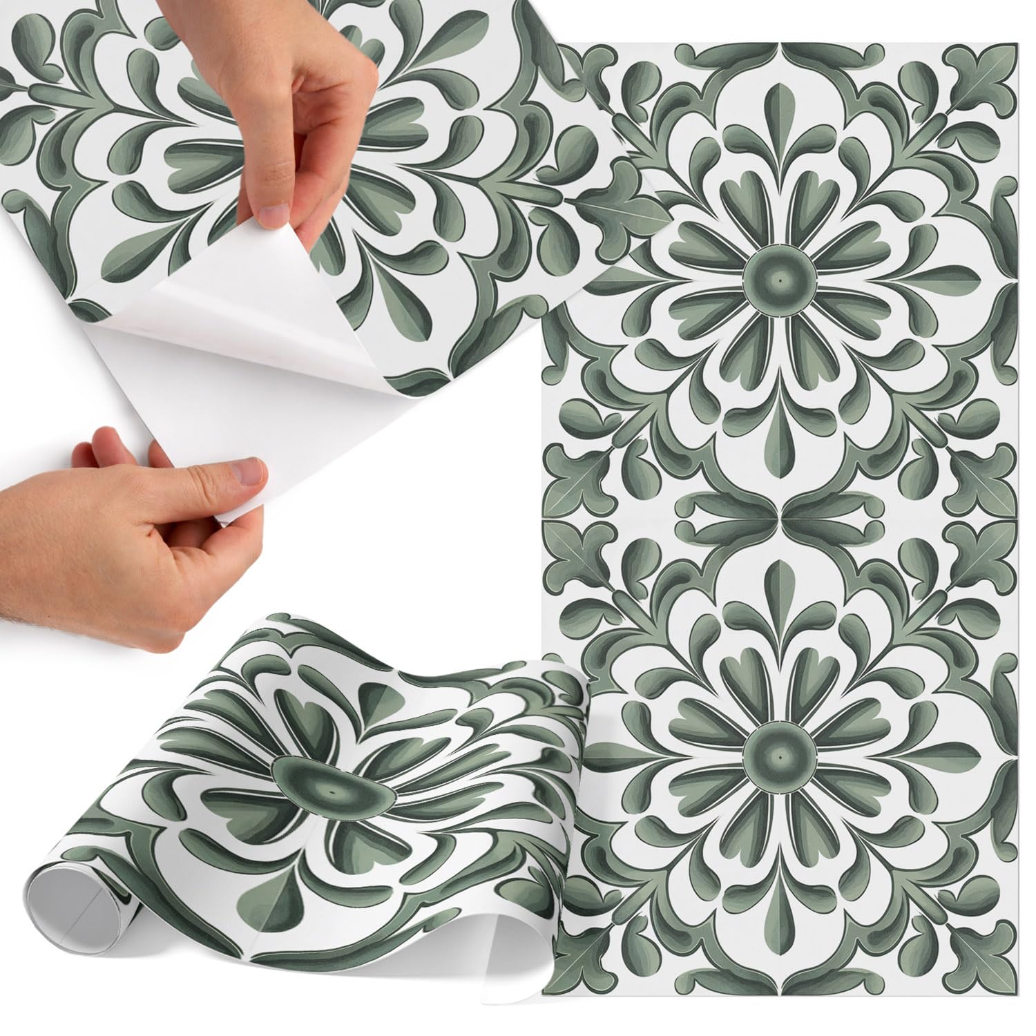 Papel para puertas de armario decorativo mate y autoadhesivo impermeable de 65x130 cm bohemio