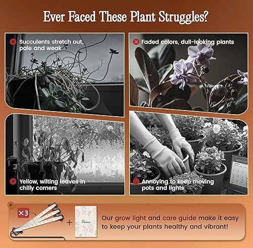 Miniatura 2 de PRAISUN Soporte para plantas de 51 pulgadas con luces de crecimiento, estante de plantas de interior de 8 niveles con soporte para flores más