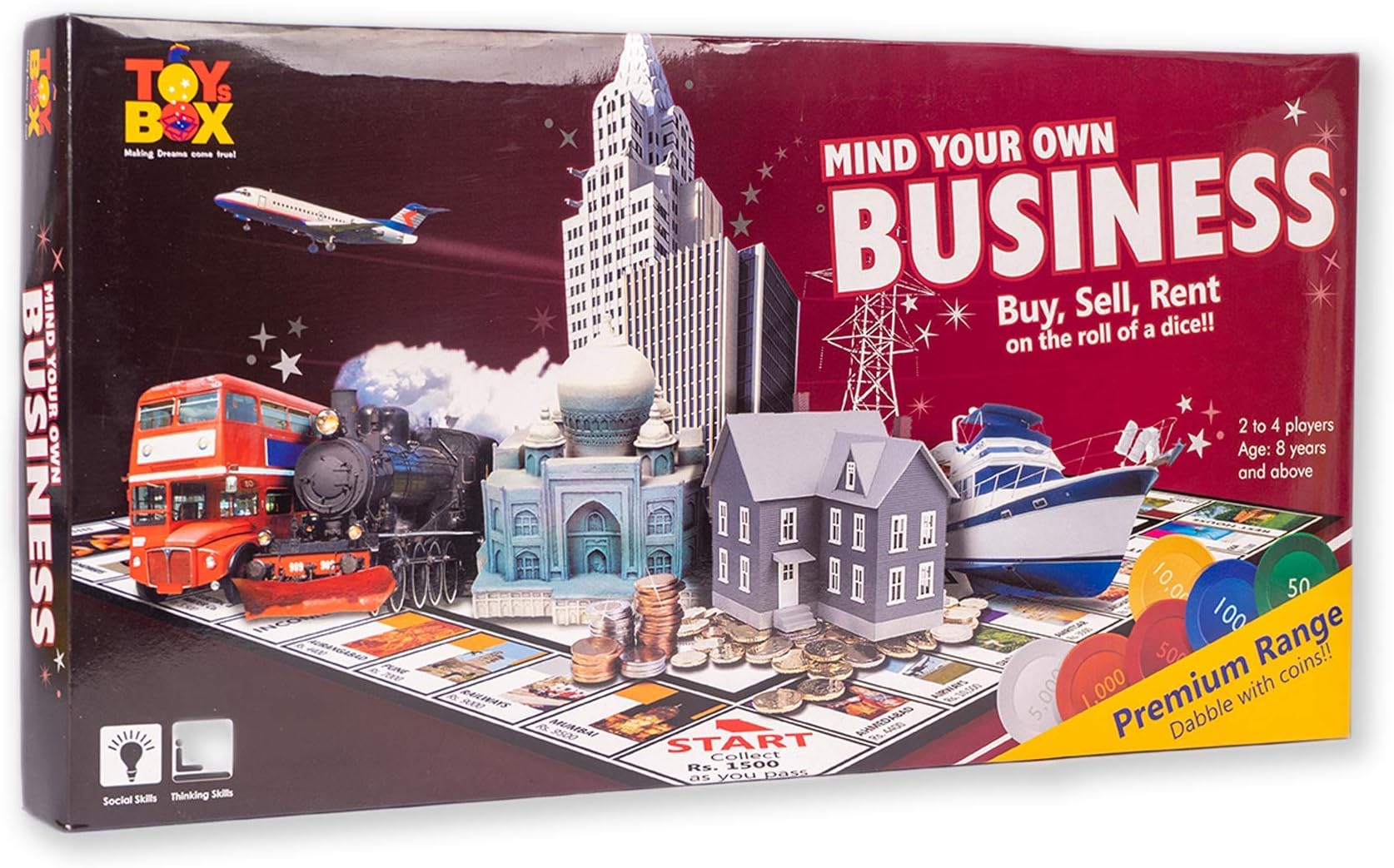 TOYZTREND Toysbox Mind Your Own Business (Multicolor, Coin - Big)